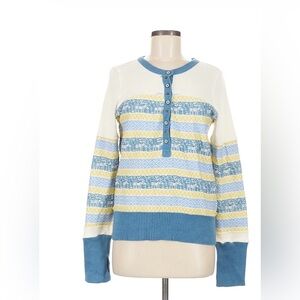 Free people printed striped thermal size M